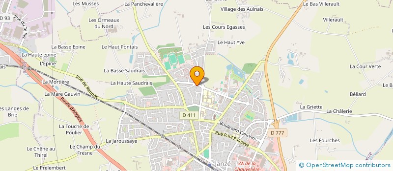 localisation de l'entreprise ASSOCIATION CITOYENNE CHATEAUBRIANT RENNES EN TRAIN - ACCRET  JANZE