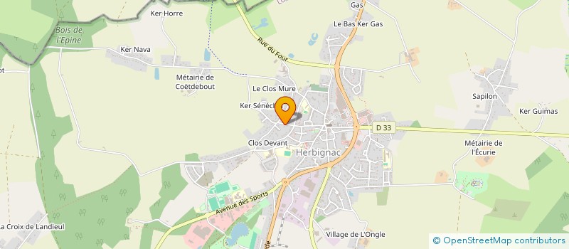 localisation de l'entreprise ASSOCIATION CITOYENNE D'HERBIGNAC  HERBIGNAC