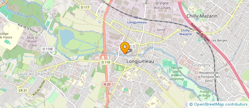 localisation de l'entreprise ASSOCIATION CITOYENNE INTERCOMMUNALE ET ENVIRONNEMENTALE DE LONGJUMEAU à LONGJUMEAU
