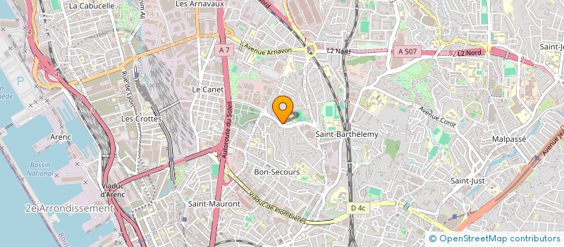 localisation de l'entreprise ASSOCIATION CLAIR SOLEIL, ASSOCIATION DES PARENTS D'ELEVES DU GROUPE SCOLAIRE CLAIR SOLEIL  MARSEILLE