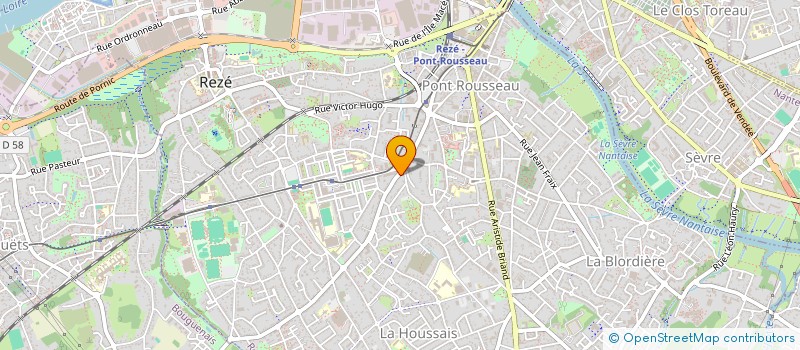 localisation de l'entreprise ASSOCIATION CLAIRE CITE à REZE
