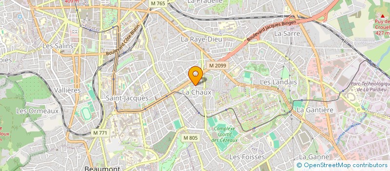 localisation de l'entreprise ASSOCIATION CLAP'ART  CLERMONT-FERRAND