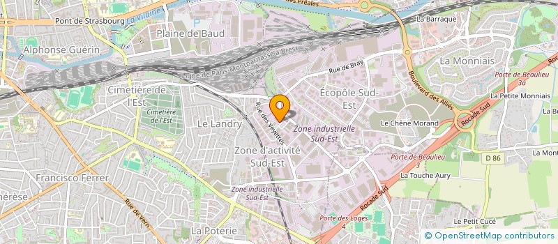 localisation de l'entreprise ASSOCIATION CLAPS COLLECTIF LOCAL ASSOCIATIF PLURICULTUREL ET SOLIDAIRE RENNAIS  RENNES