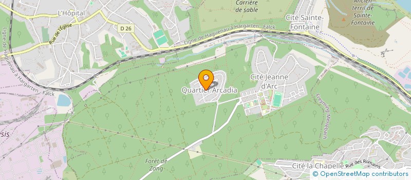 localisation de l'entreprise ASSOCIATION CLASSE 1953 CITE JEANNE D'ARC  SAINT-AVOLD