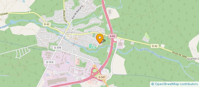 localisation de l'entreprise ASSOCIATION CLASSE 2004 CASTETS  CASTETS