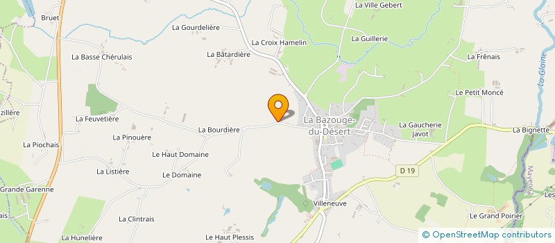 localisation de l'entreprise ASSOCIATION CLASSES 0 LBDD  LA BAZOUGE-DU-DESERT