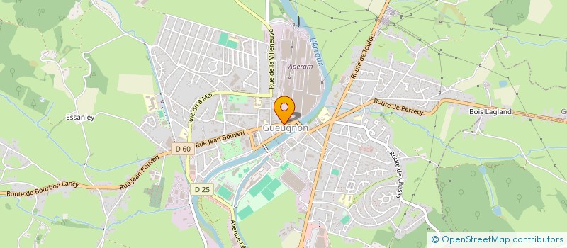 localisation de l'entreprise ASSOCIATION CLASSES EN 5 à GUEUGNON