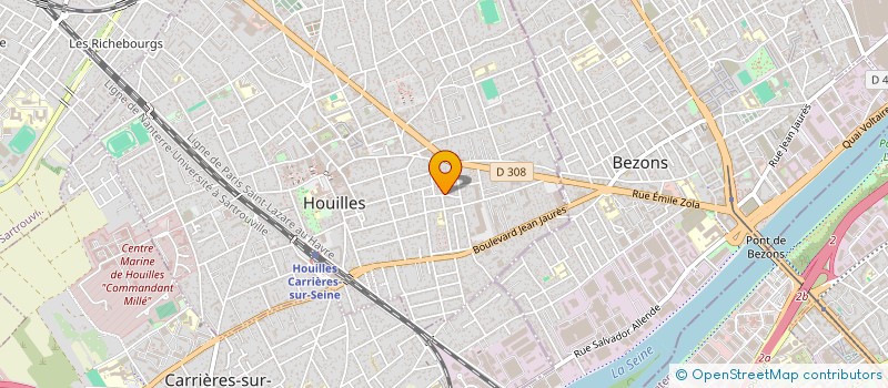 localisation de l'entreprise ASSOCIATION CLAUDE LOUIS PIACHAUD  HOUILLES