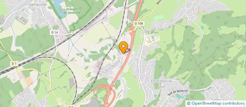 localisation de l'entreprise ASSOCIATION CLEF D'UNION  CHATILLON-LE-DUC