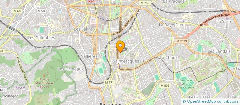 localisation de l'entreprise ASSOCIATION CLERMONTOISE DE SECOURS AU PEUPLE SYRIEN  CLERMONT-FERRAND