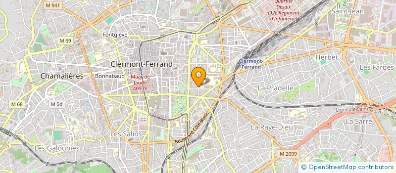 localisation de l'entreprise ASSOCIATION CLERMONTOISE EN PSYCHOLOGIE DU RISC  CLERMONT-FERRAND