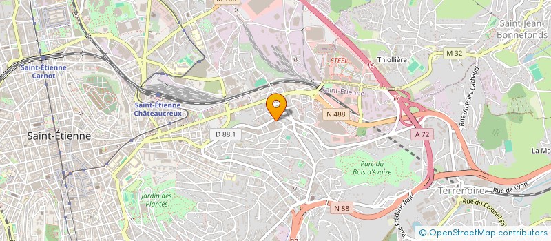 localisation de l'entreprise ASSOCIATION CLIN D'OEIL  SAINT-ETIENNE