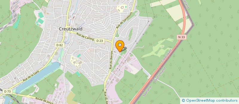 localisation de l'entreprise ASSOCIATION CLIN D OEIL  CREUTZWALD