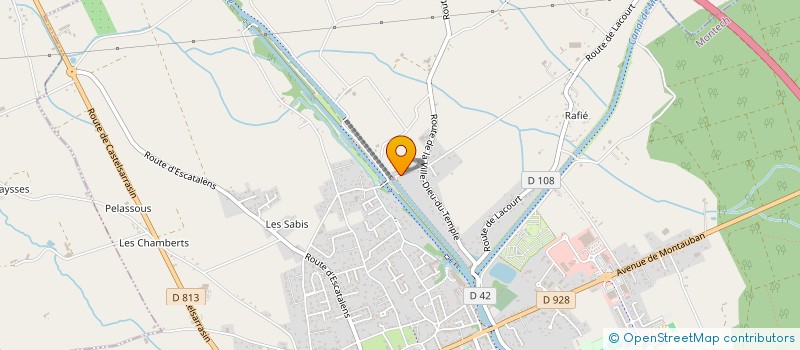 localisation de l'entreprise ASSOCIATION CLIN D'OEIL  MONTECH