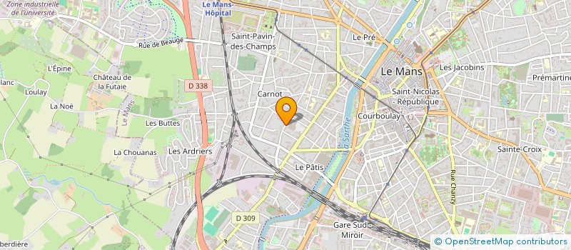 localisation de l'entreprise ASSOCIATION CLINAMEN  LE MANS