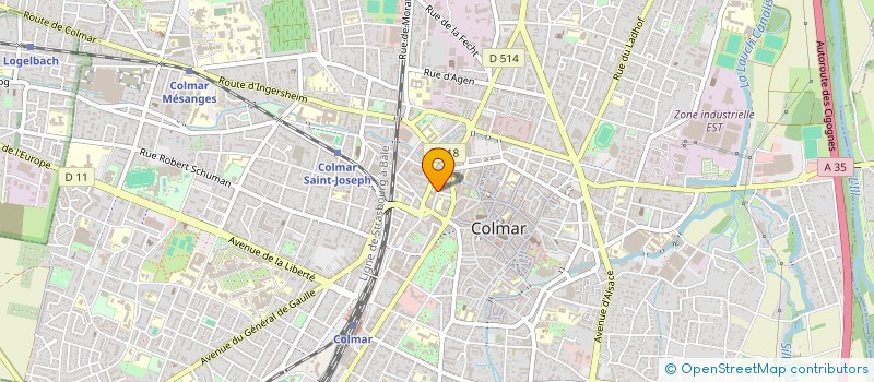 localisation de l'entreprise ASSOCIATION CLINIQUE SAINT-JOSEPH COLMAR à COLMAR