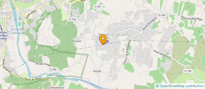 localisation de l'entreprise ASSOCIATION CLIP 3  BOISSET-ET-GAUJAC