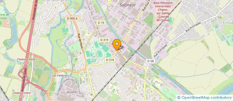 localisation de l'entreprise ASSOCIATION CLIP FM  CHALON-SUR-SAONE