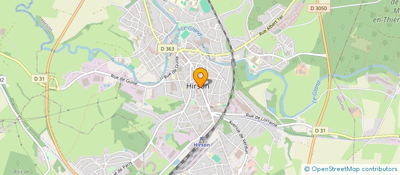 localisation de l'entreprise ASSOCIATION CLUB AMIS DU FOOT BALL à HIRSON