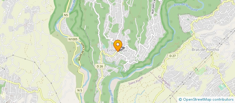 localisation de l'entreprise ASSOCIATION CLUB BOULISTE DE L'ENTRE-DEUX  ENTRE-DEUX