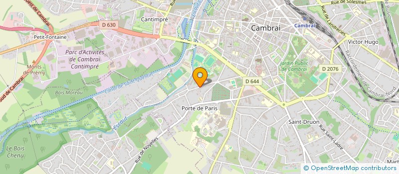 localisation de l'entreprise ASSOCIATION CLUB CAMBRESIEN DE TENNIS à CAMBRAI