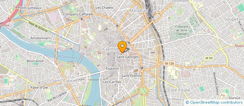 localisation de l'entreprise ASSOCIATION CLUB CAPITOLE  TOULOUSE