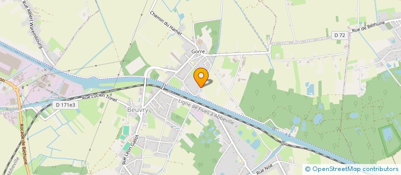 localisation de l'entreprise ASSOCIATION CLUB D'HISTOIRE DE BEUVRY  BEUVRY