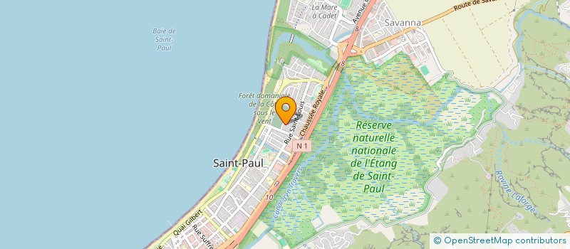 localisation de l'entreprise ASSOCIATION CLUB DE FORCE DE L'OUEST à SAINT-PAUL