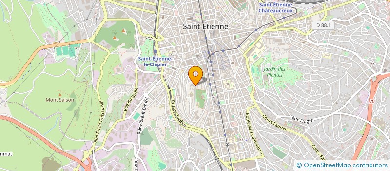 localisation de l'entreprise ASSOCIATION CLUB DE LA COLLINE  SAINT-ETIENNE