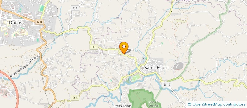 localisation de l'entreprise ASSOCIATION CLUB  DE SUPPORTERS DES  GIRONDINS DE BORDEAUX DE MARTINIQUE  SAINT-ESPRIT