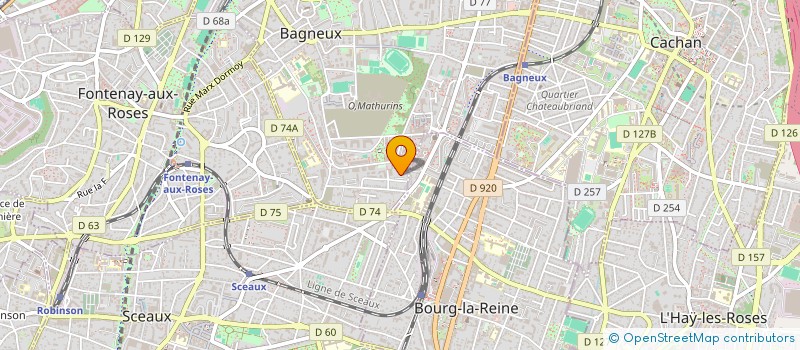 localisation de l'entreprise ASSOCIATION CLUB DES BLAGIS à BAGNEUX