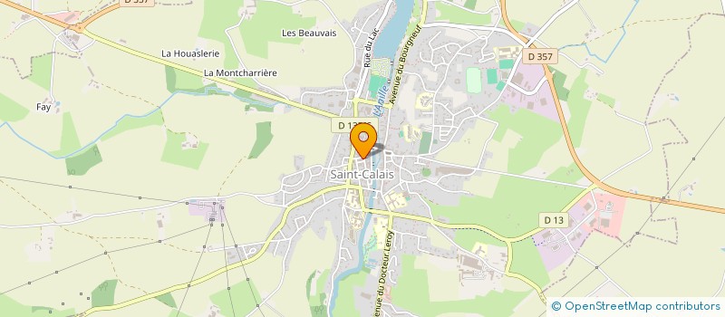 localisation de l'entreprise ASSOCIATION CLUB DES BLES D'OR  AINES RURAUX  SAINT-CALAIS