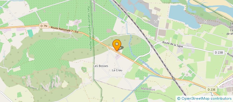 localisation de l'entreprise ASSOCIATION CLUB DES DEUX PONTS  MALLEMORT