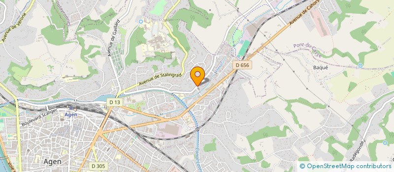 localisation de l'entreprise ASSOCIATION CLUB DES PORTUGAIS  AGEN