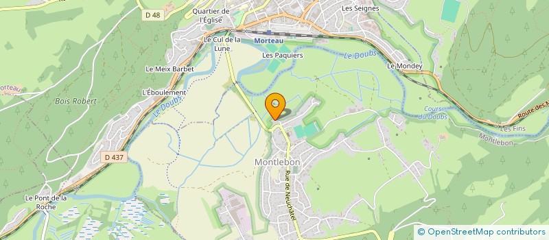 localisation de l'entreprise ASSOCIATION CLUB DU 3 AGE  MONTLEBON