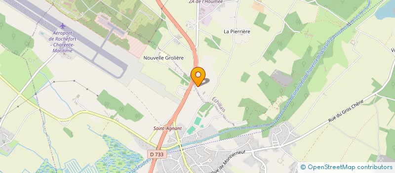 localisation de l'entreprise ASSOCIATION CLUB DU CHIEN D'UTILITE DES CARRIERES NOIRES  ECHILLAIS