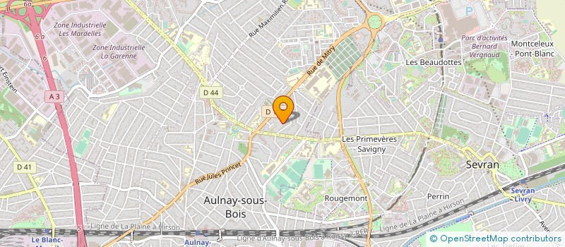 localisation de l'entreprise ASSOCIATION CLUB GYMNIQUE AULNAYSIEN à AULNAY-SOUS-BOIS