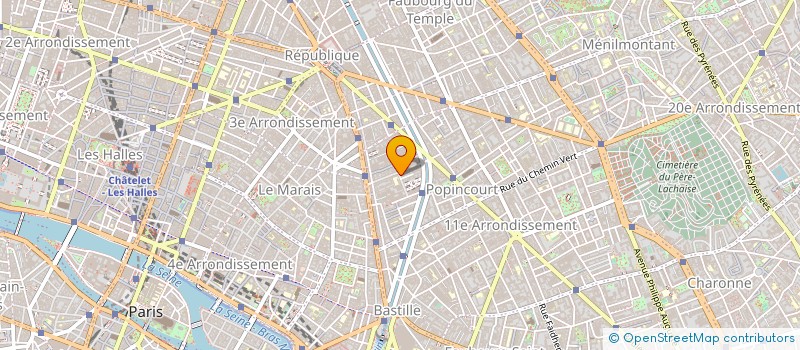 localisation de l'entreprise ASSOCIATION CLUB KINERET à PARIS