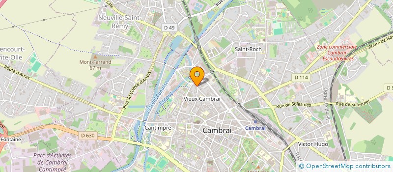 localisation de l'entreprise ASSOCIATION CLUB LEO LAGRANGE  CAMBRAI