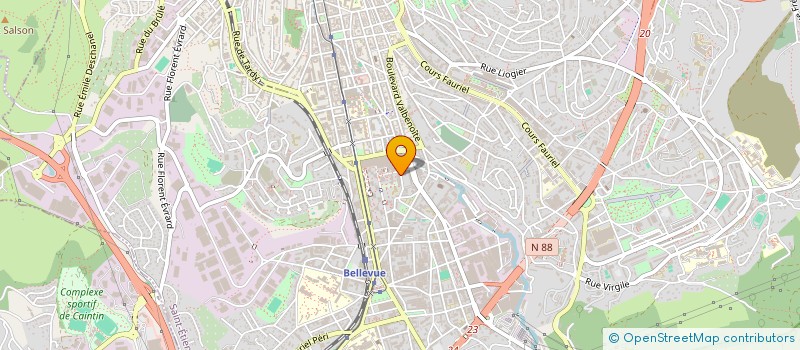 localisation de l'entreprise ASSOCIATION CLUB LES LAVANDES  SAINT-ETIENNE