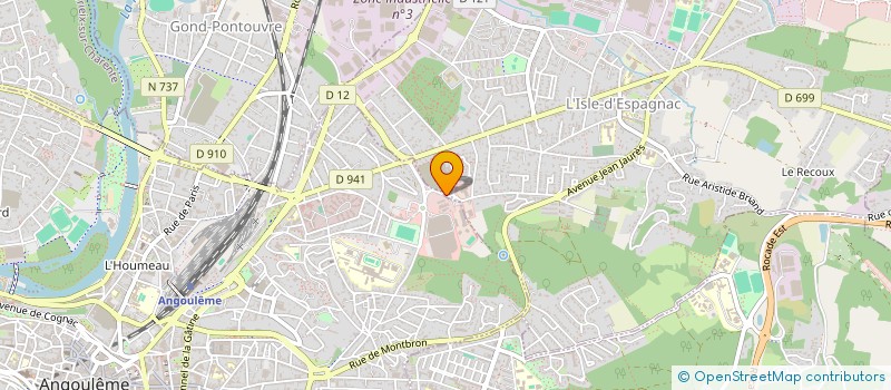 localisation de l'entreprise ASSOCIATION CLUB MEDICO SECOURISTE à ANGOULEME