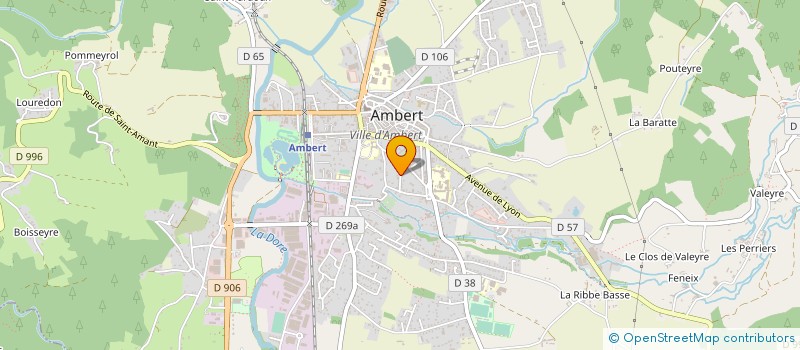 localisation de l'entreprise ASSOCIATION CLUB NAUTIQUE AMBERTOIS  AMBERT