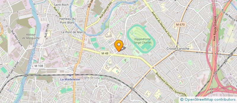 localisation de l'entreprise ASSOCIATION CLUB NORD MADAME à MARCQ-EN-BARŒUL