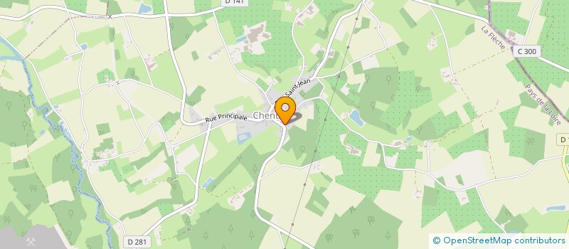 localisation de l'entreprise ASSOCIATION CLUB PETANQUE CHENU  CHENU