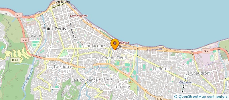 localisation de l'entreprise ASSOCIATION CLUB ROLAND GEORGET à SAINT-DENIS