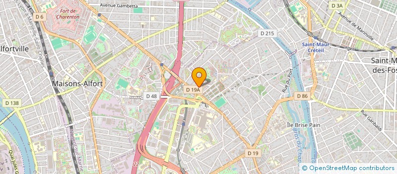 localisation de l'entreprise ASSOCIATION CLUB SERVICE  CRETEIL