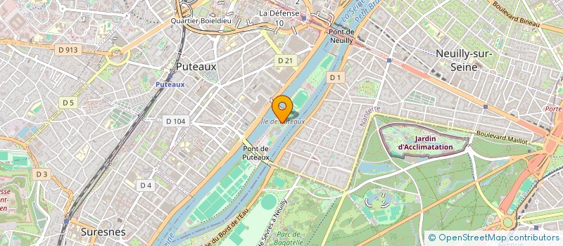 localisation de l'entreprise ASSOCIATION CLUB SPORTIF MUNICIPAL DE PUTEAUX SECTION GYMNASTIQUE ESPACE VITAL  PUTEAUX