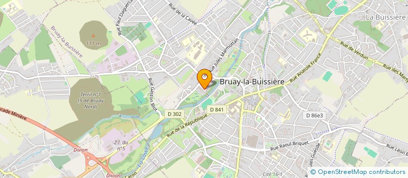 localisation de l'entreprise ASSOCIATION CLUB YOGA à BRUAY-LA-BUISSIERE