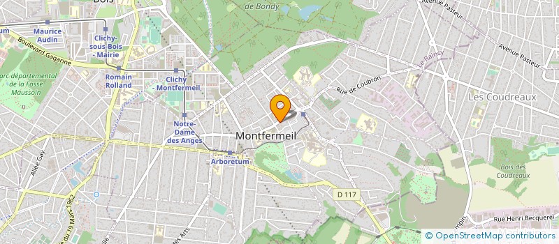 localisation de l'entreprise ASSOCIATION CO LEGS  MONTFERMEIL