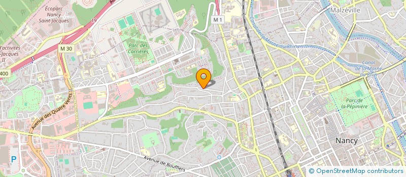 localisation de l'entreprise ASSOCIATION COBATY NANCY-LORRAINE  NANCY